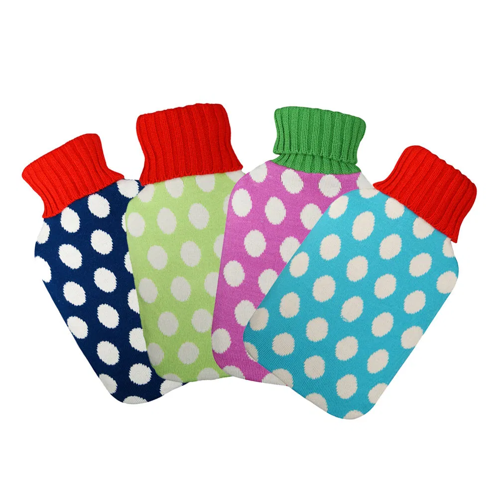 Hot Selling Winter Acrylic Custom Logo Knitted Cover for Rubber Hot Water Bag