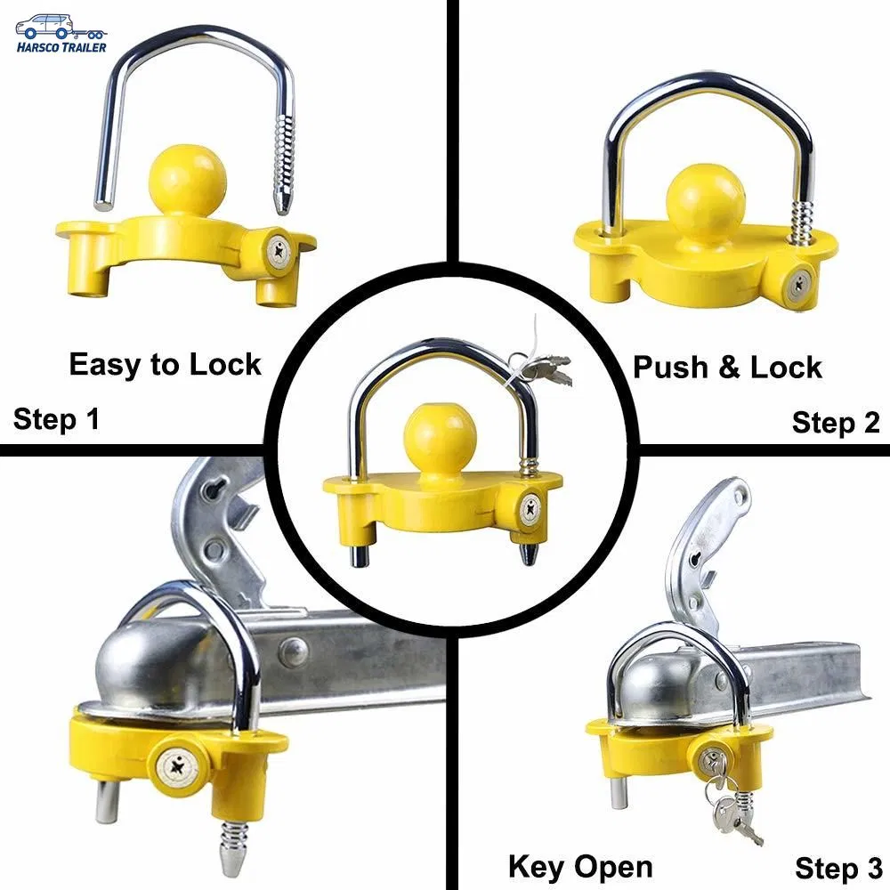 Trailer Hitch Coupling Lock Hitch Ball Coupler Lock Trailer Lock