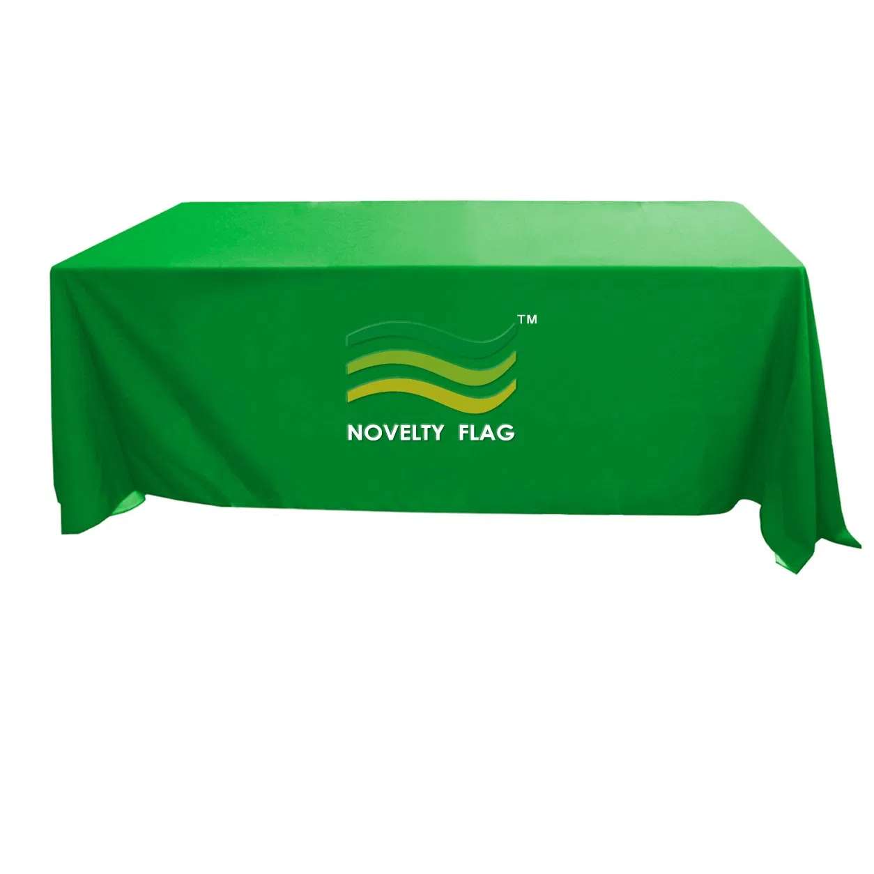 Custom 300d Polyester Anti Wrinkle 6FT Table Cloths with Open Back