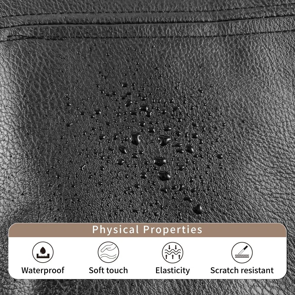 18inch Sofa Pillow Case, Universal Faux Leather Milan Throw Pillowcover for Home Decoration