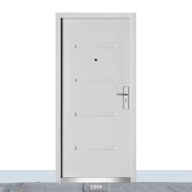 Safehaven Security Steel Door with Bulletproof Glass Panel