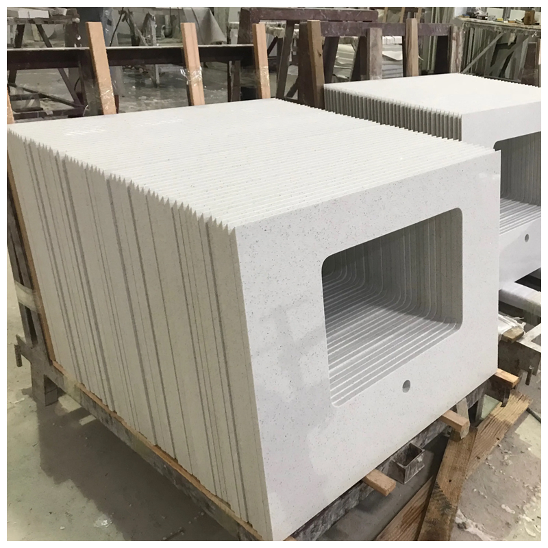 Sparkling White Quartz Vanity Tops