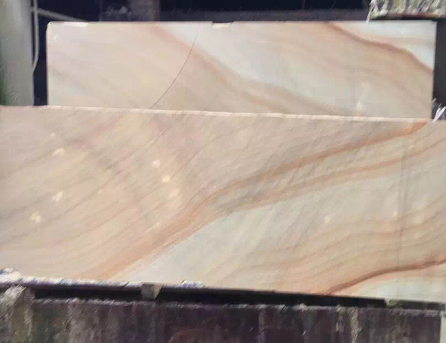 Teak Wood Sandstone Wall Cladding