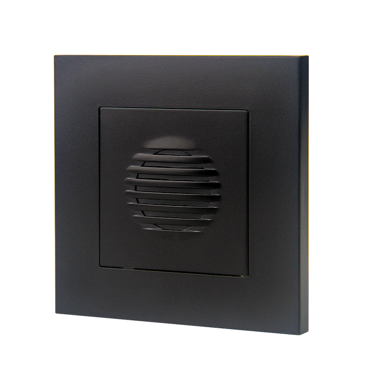 220V 86mm Type UK Standard Waterproof Black Intelligent Music Doorbell for Hotel