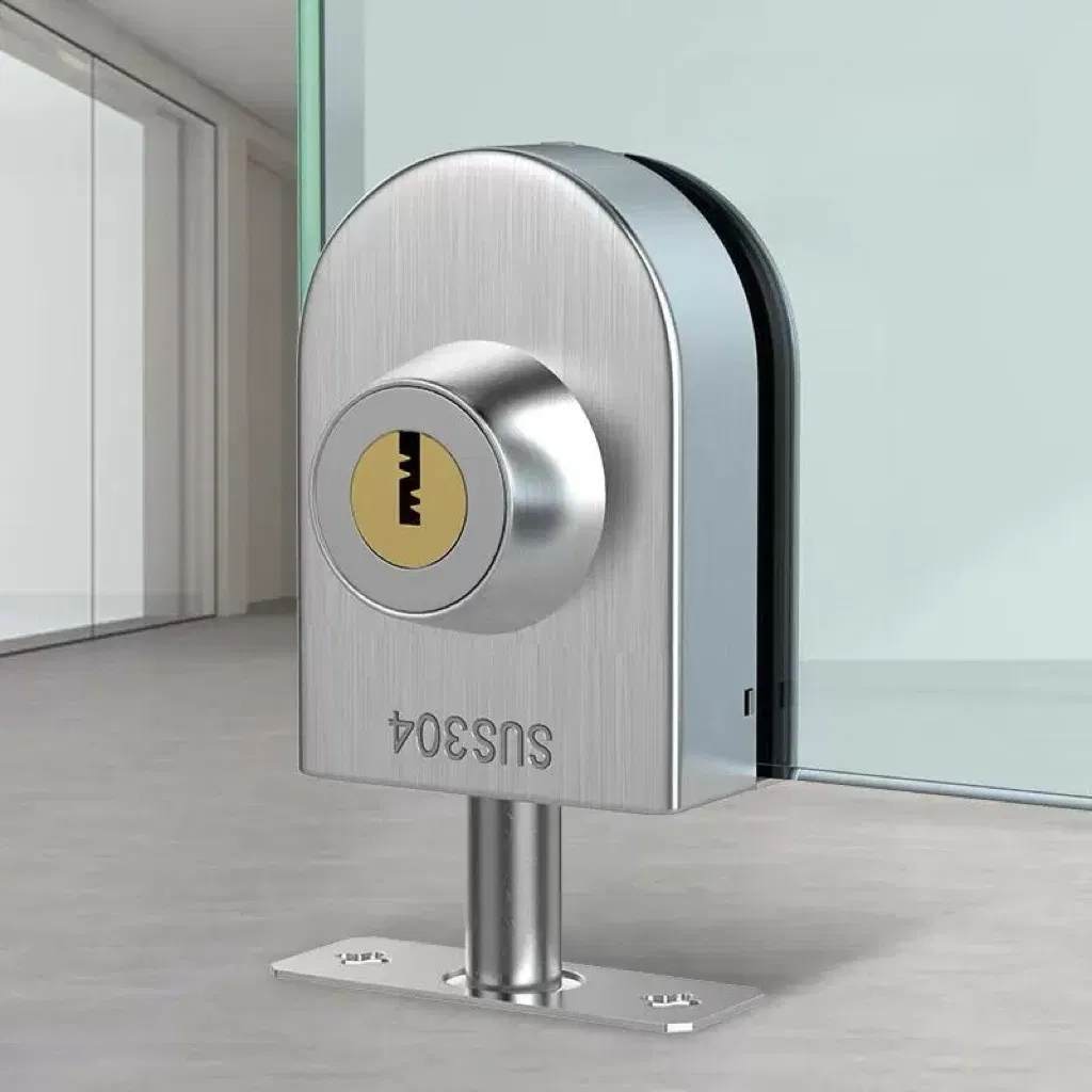Premium Stainless Steel 304# Glass to Wall Door Lock System