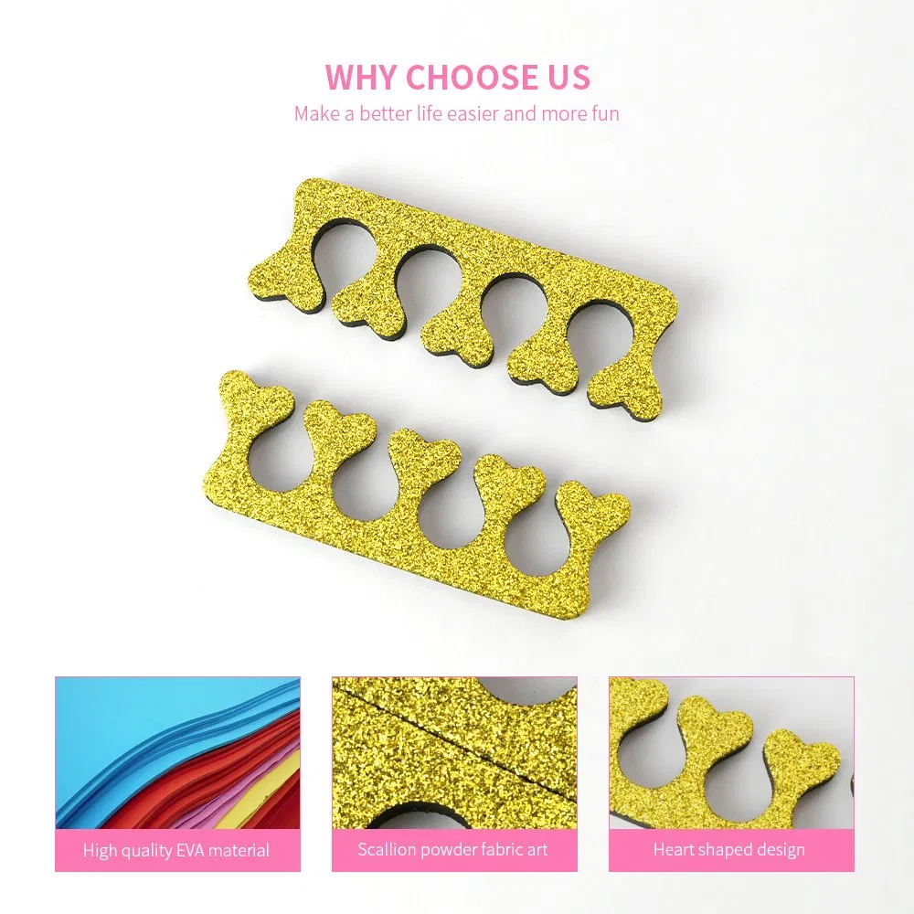 Heart Design Manicure Accessories Tools EVA Finger Nail Anti Touch Foot Care Gel Toe Separator