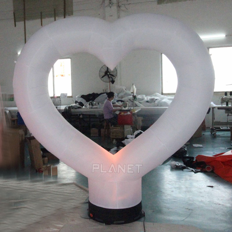 Giant Advertising Wedding Inflatable Love Heart for Decoration