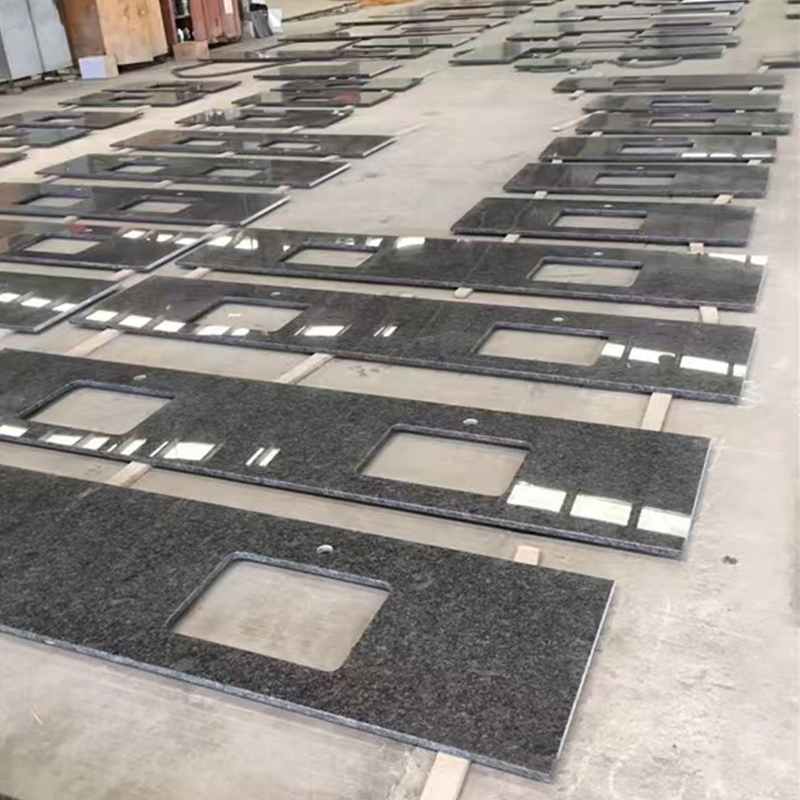 Premium Steel Gray Granite Kitchen Countertop for Modern Homes