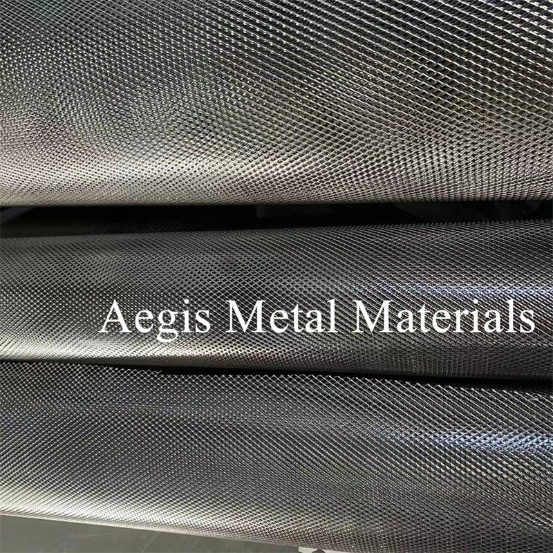 Platinized Titanium Mesh 1*2 2*4mm Titanium Anode Mesh Screen Grade 1 Metal Titanium Expanded Mesh