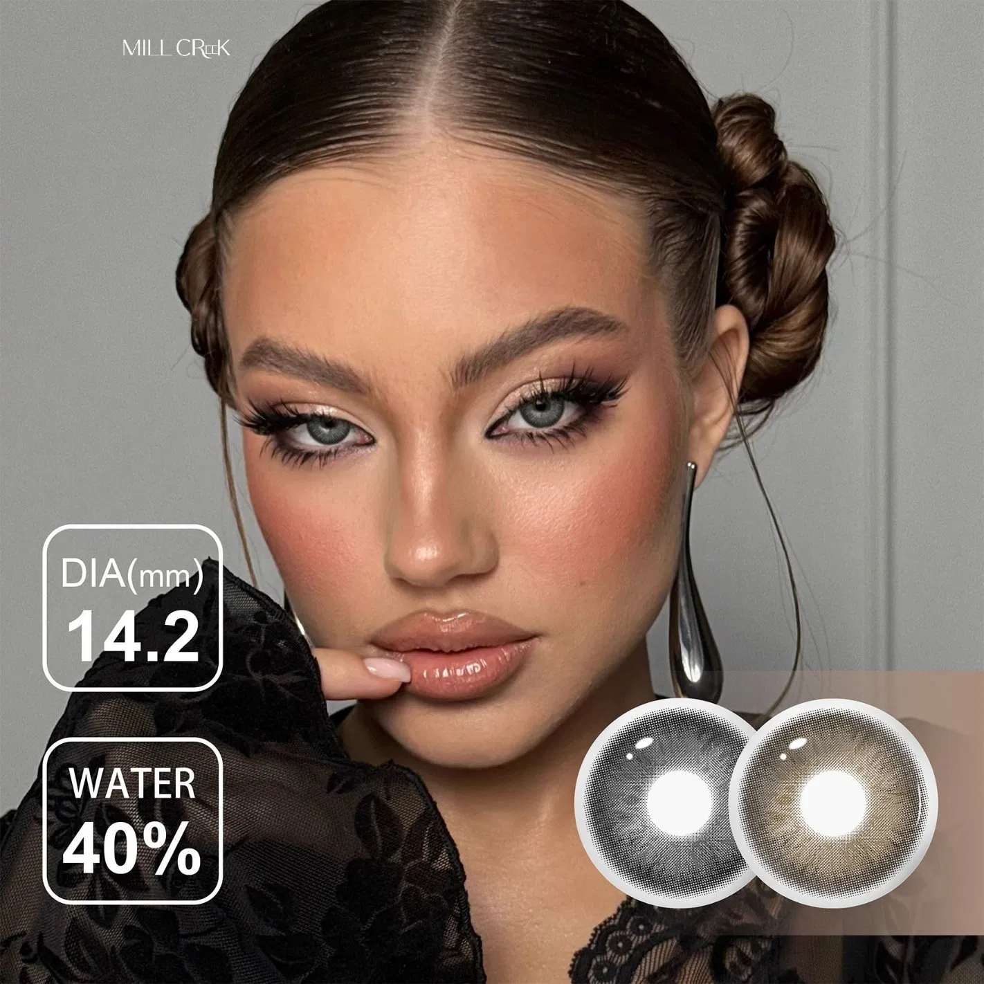 Millcreek Color Contact Lenses High Quality Prescription Cosmetic Contact Lens CE Pixel Ripple