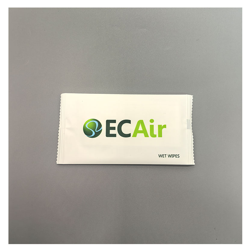 Free Sample Single Pack Hand Cleaning Wet Wipes Custom Logo Individual Wrapped Organic Cotton Wipes for Restaurant Hotel Shop Packaging