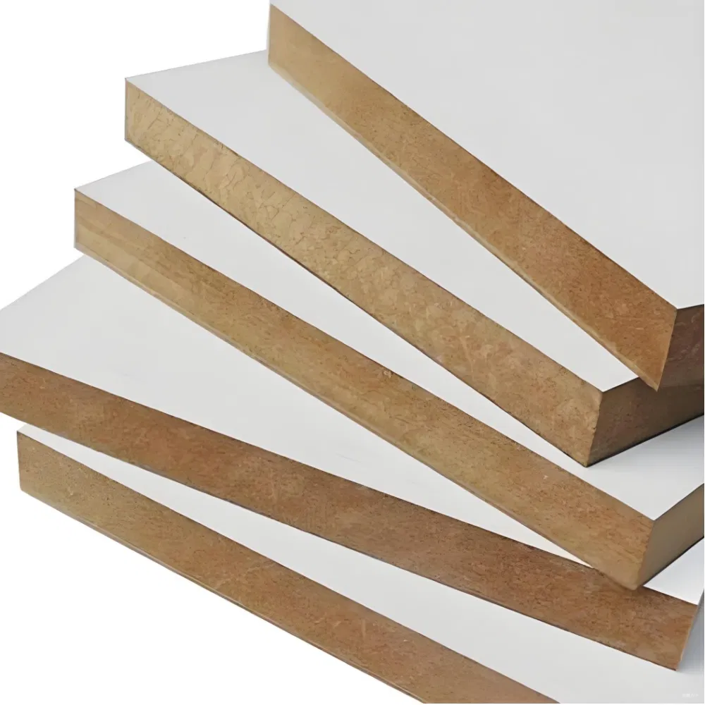 Melamine board with high appearance and durability