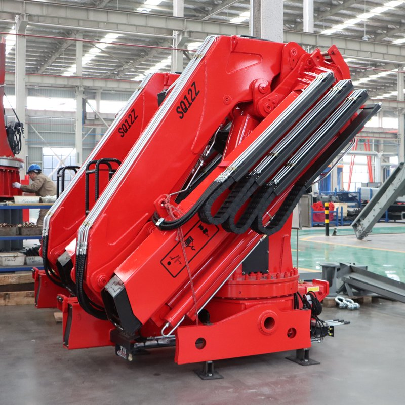 Boblift 12-25 Ton Truck Mounted Crane Manipulator Hydraulic Knuckle Boom Lorry Truck Mounted Crane with Outriggers Sq12za4