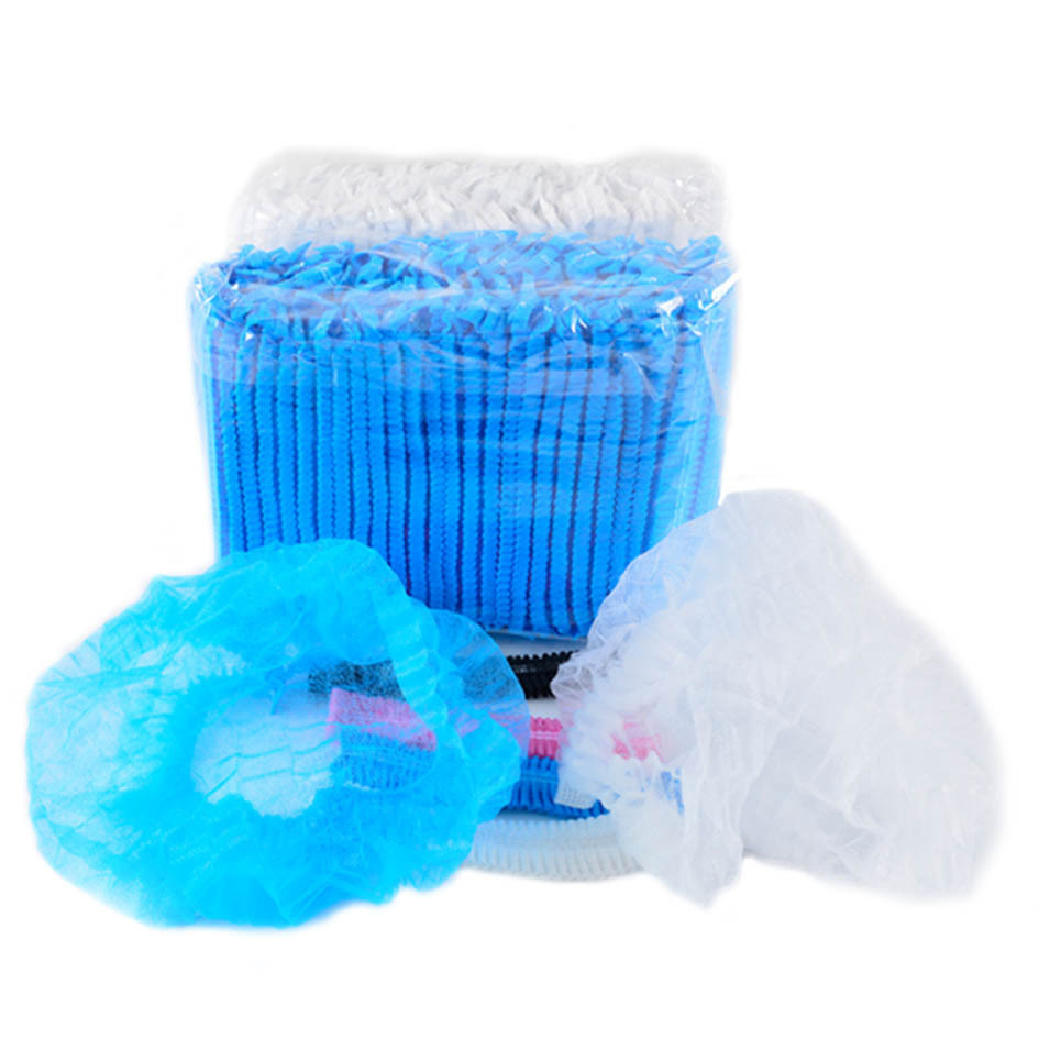100 Pack Disposable Nonwoven Bouffant Caps Hair Net