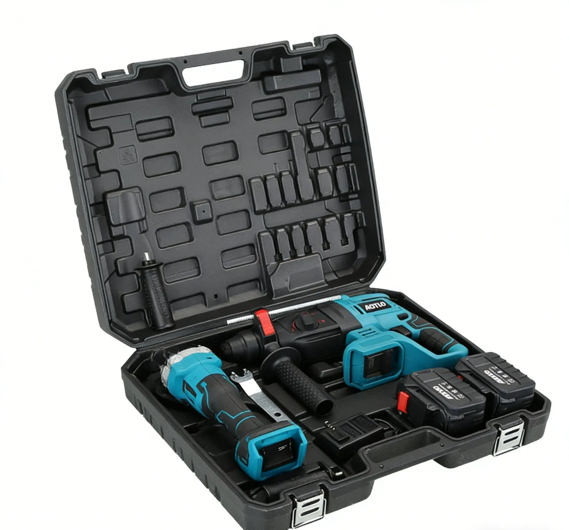 Powerful Angle Grinder and Electric Hammer Set with Batteries