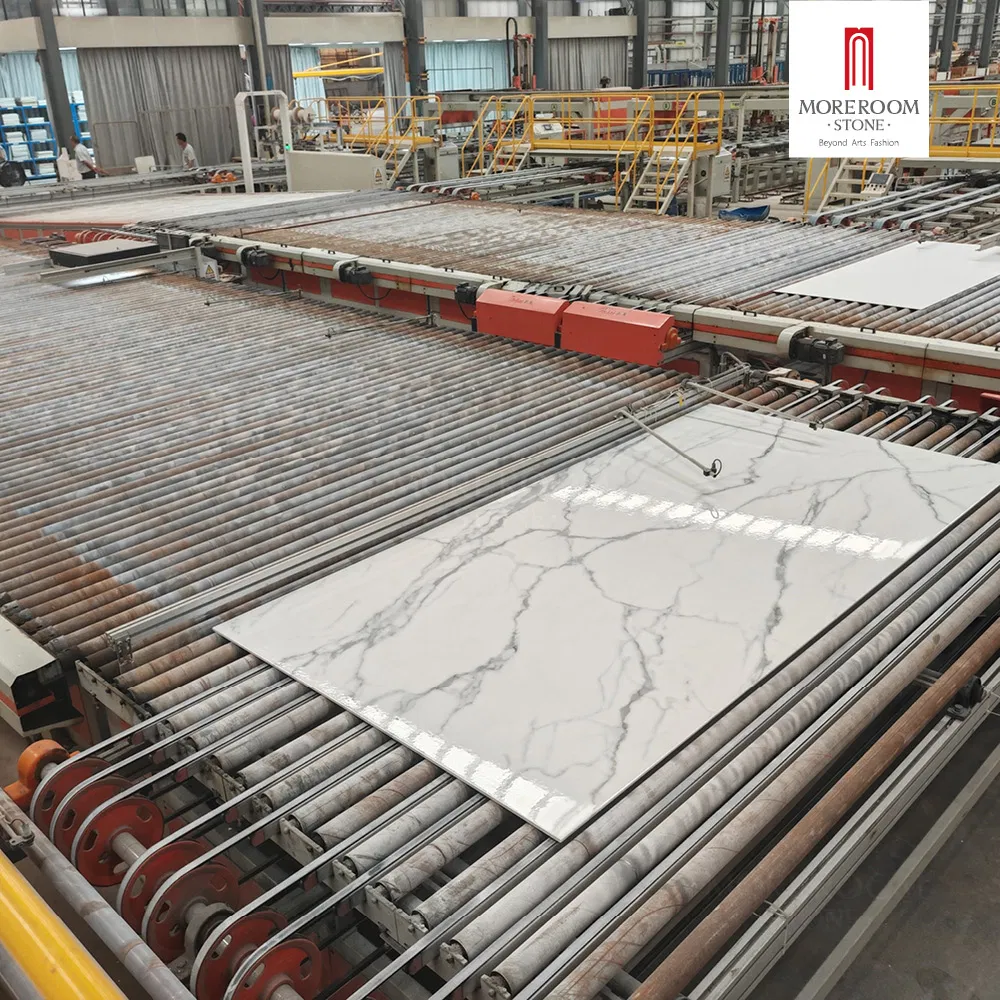 Porcelain Slab Statuario Diamante Marble Tiles for Bright and Airy Interior Spaces