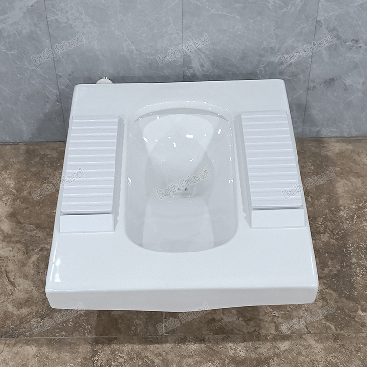 Public Project Best Choice Tankless Automatic Flush Ceramic Squat Toilet Squatting Pan