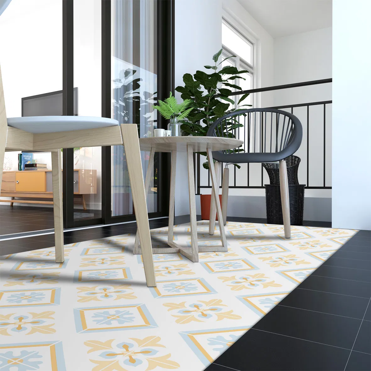 Home Decoration Multiuse Self Adhesive Film Peel and Stick Tile for Wall and Floor