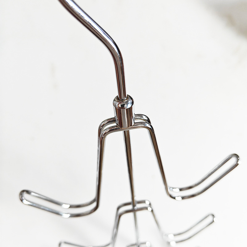 Six-Hook Metal Bag Storage Hanger, Anti-Slip Thickened Mode No Trace Hanging Rack