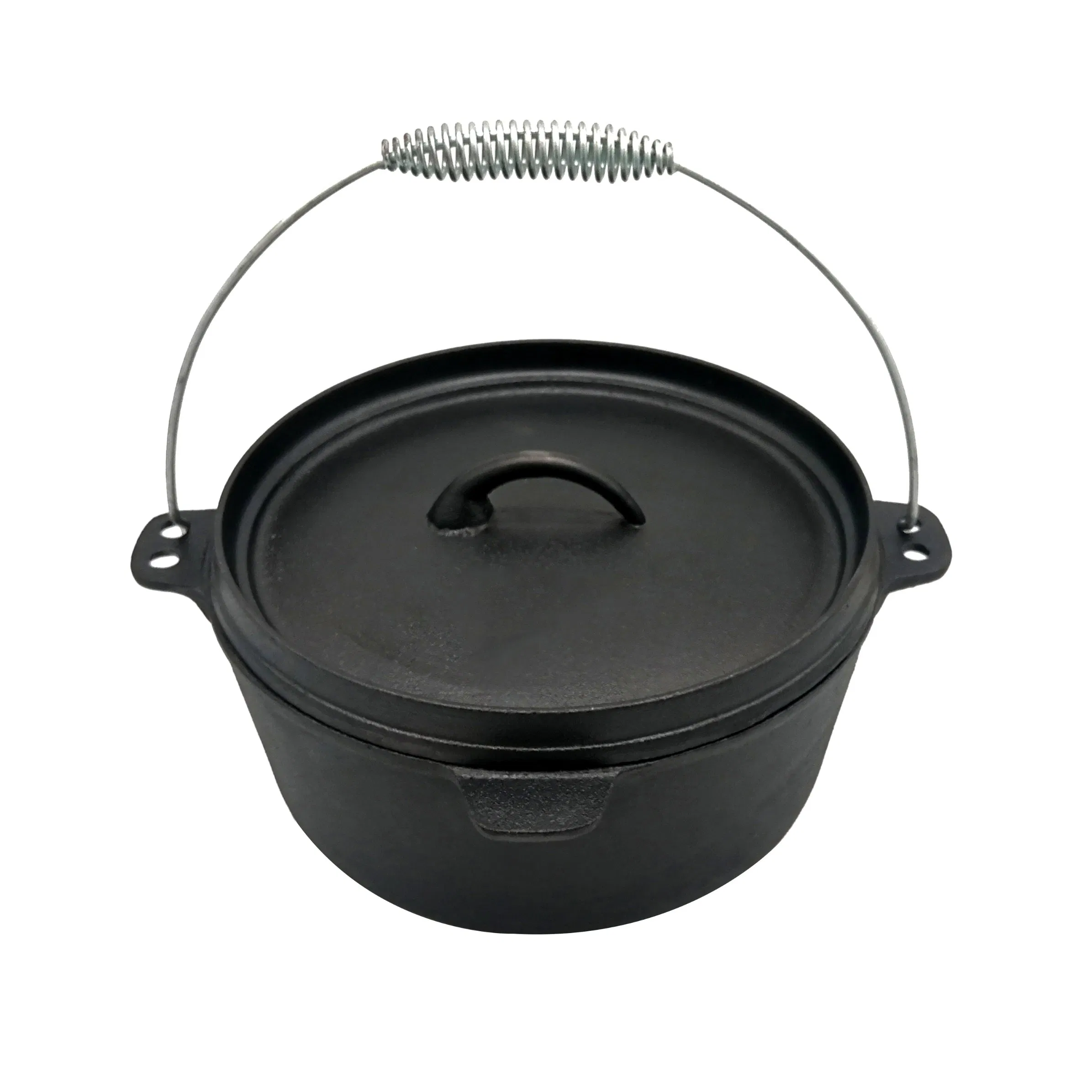 Чугунный казан для кемпинга 4.5 кварты с крышкой