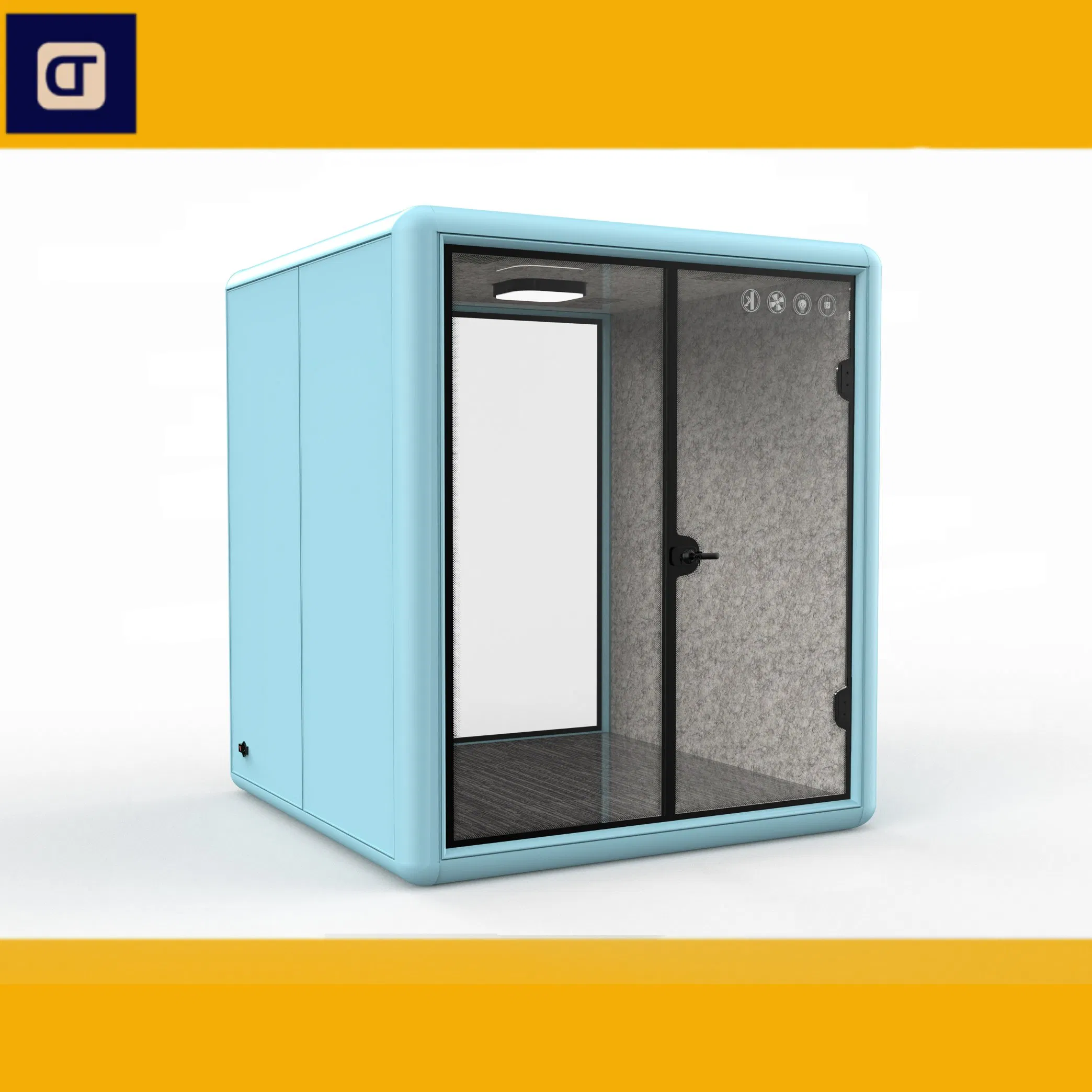 Prefab House Luxury 2 Person Office Pod Fast Assemble Silent Conference Room Individual Pod