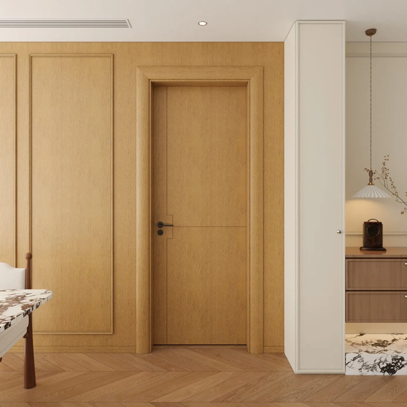 WPC Flat Door with Strong Core and Waterproof Finish