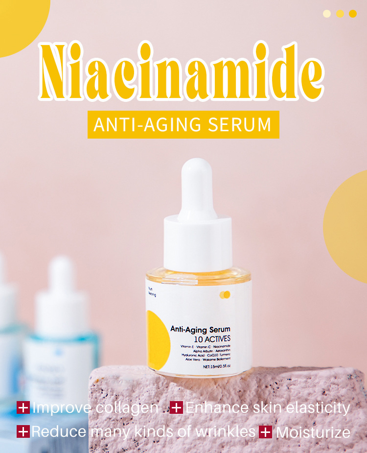 Beauty Cosmetics Skin Care Collagen Niacinamide Hyaluronic Acid Vitamin C Serum for Beauty
