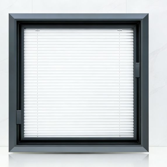 Bathroom-Specific Built-in Hollow Blind Window, Privacy, Dimming, and Heat insulation