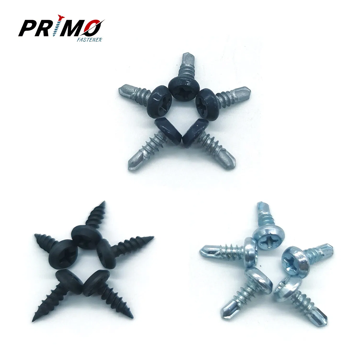 Pan Framing Head Self Drilling Metal Screw Carbon Steel Zinc Plated / Phosphates