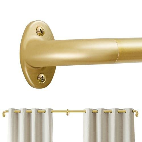 Hot Selling Single Blackout Adjustable Curtain Rod Curtain Corner Bend Metal