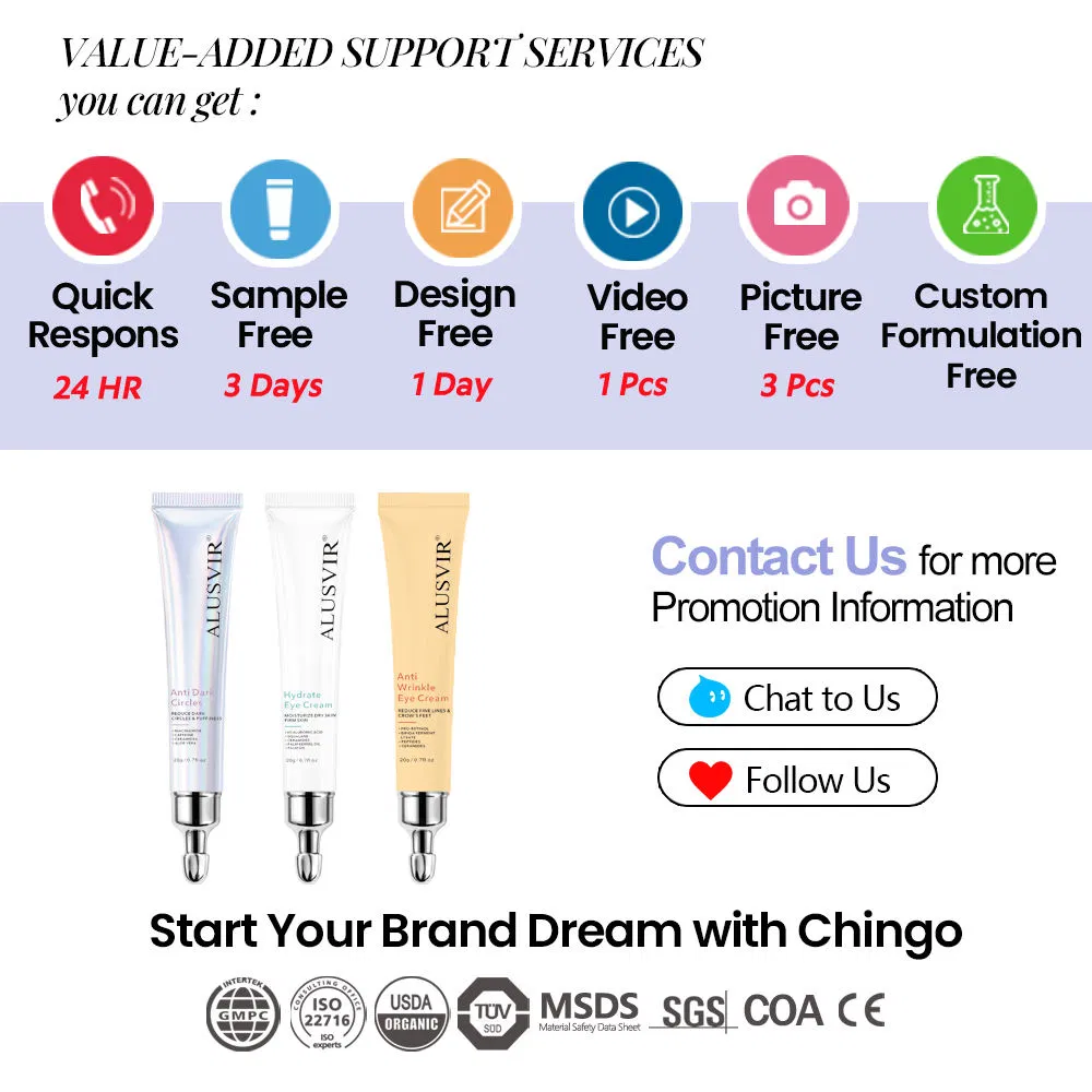 Moisturizing Anti Aging Wrinkles Hyaluronic Acid Under Eye Cream
