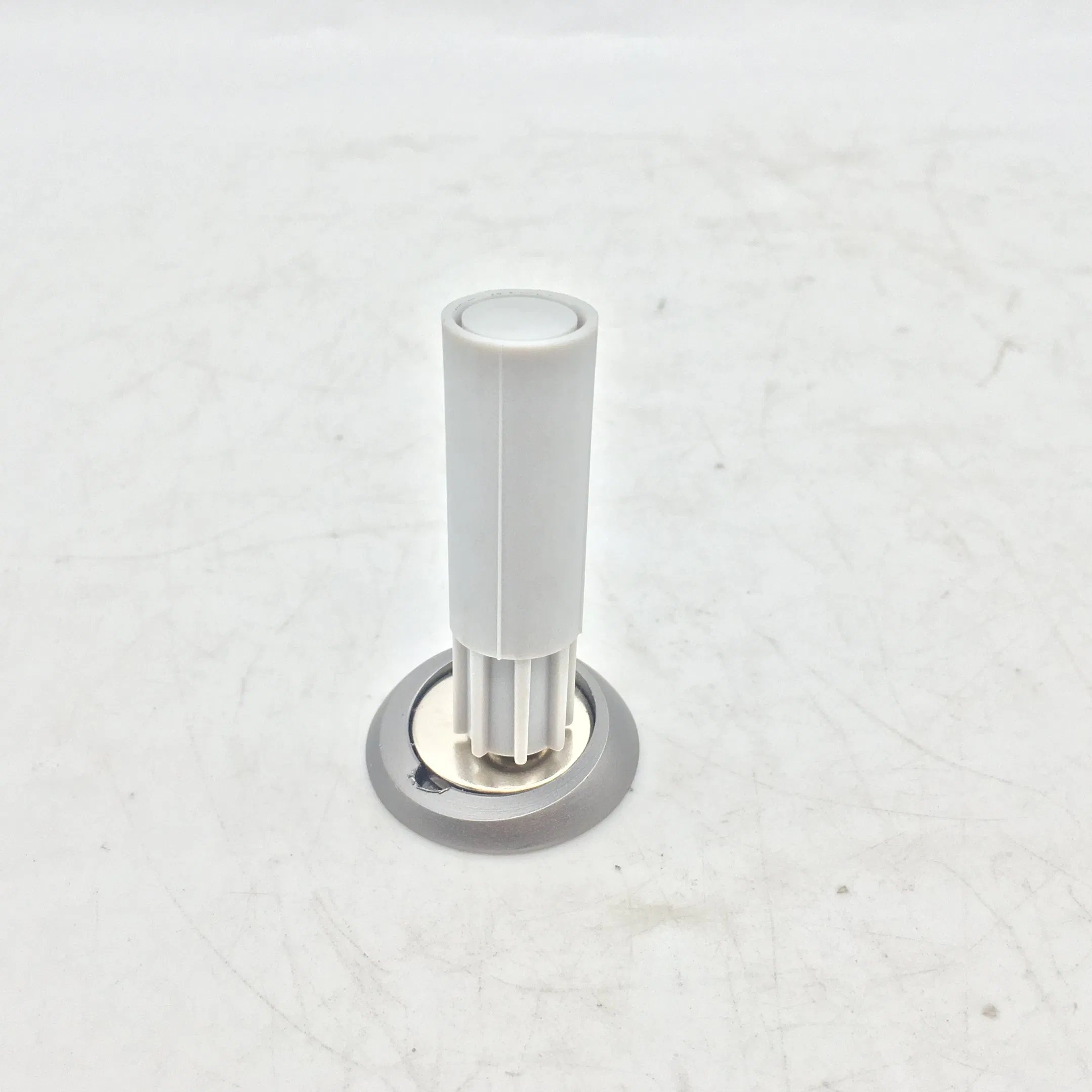 Stainless Steel Door Stopper Wall Mounted Fittings with Rubber Buffer Screw Fixing