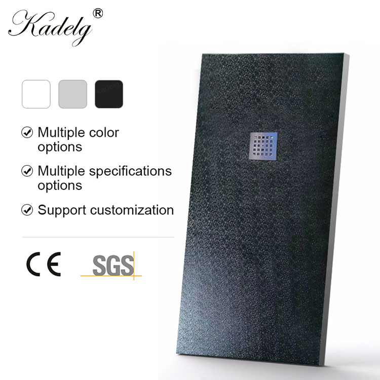 Factory Price Modern Style Bathroom Anti-Slip White Rectangle Shower Base Pan Long Artificial Stone Resin Shower Tray