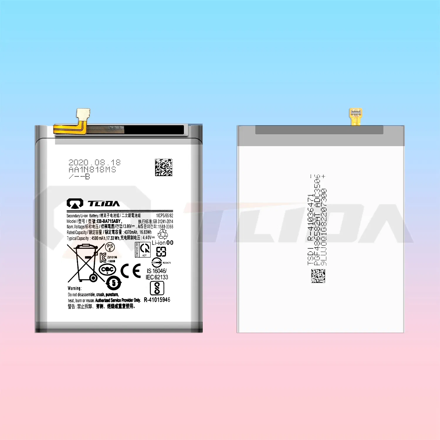 Tlida High-Quality Mobile Phone Battery Eb-Ba715aby for Samsung A71 Sm-A7160 Rechargeable Batteries