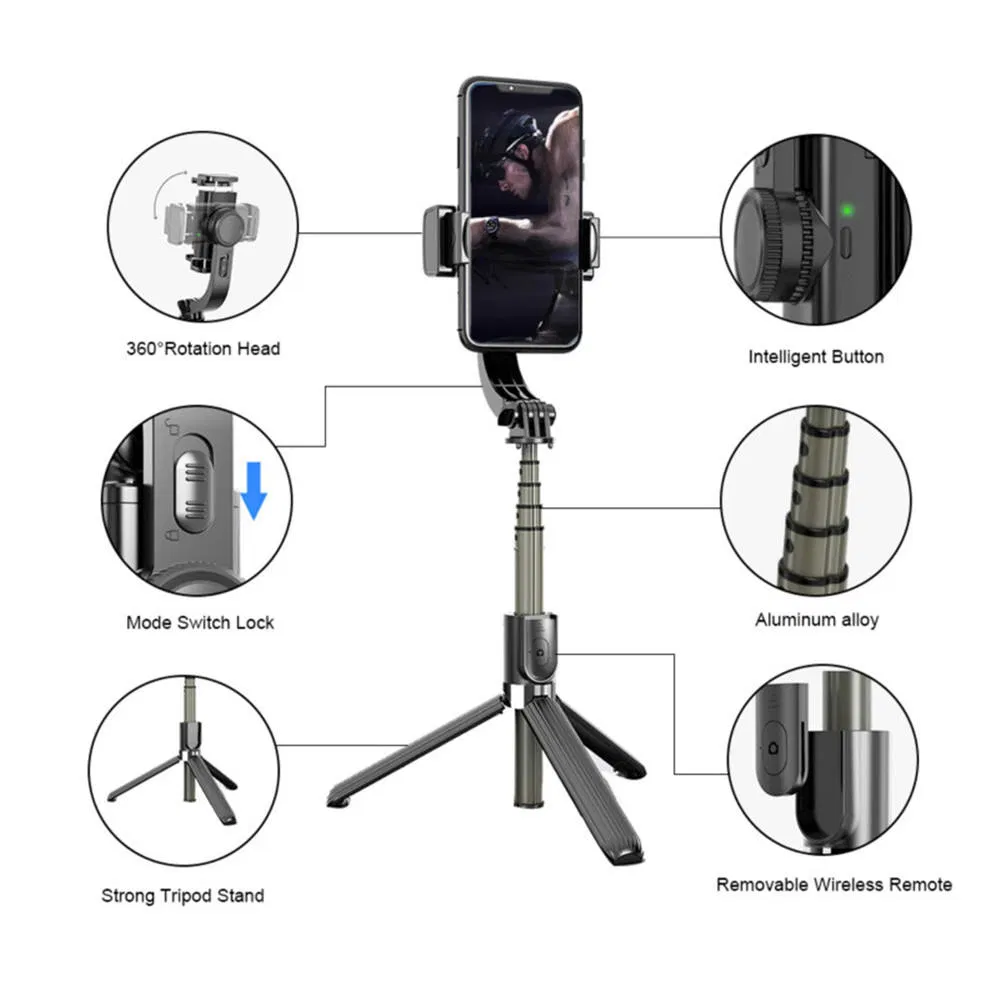 Sale Gimbal Stabilizer L08 Wireless Selfie Stick Tripod with Remote