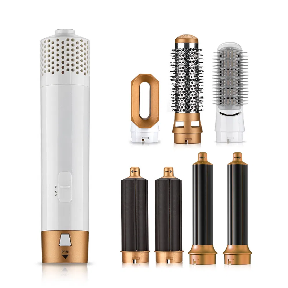 Seven-in-One Multifunctional Electric Hair Dryer Straight Hair Hot Air Comb