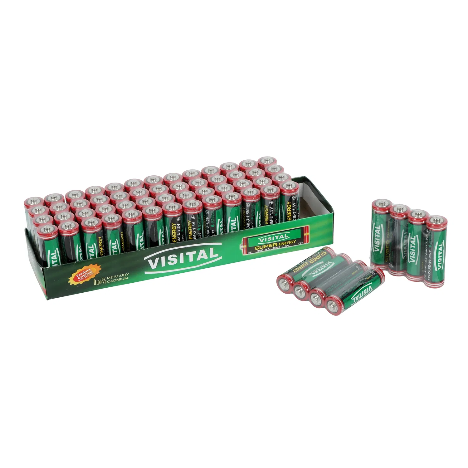 Батарейки R6 AA Visital Zinc Carbon, оптом