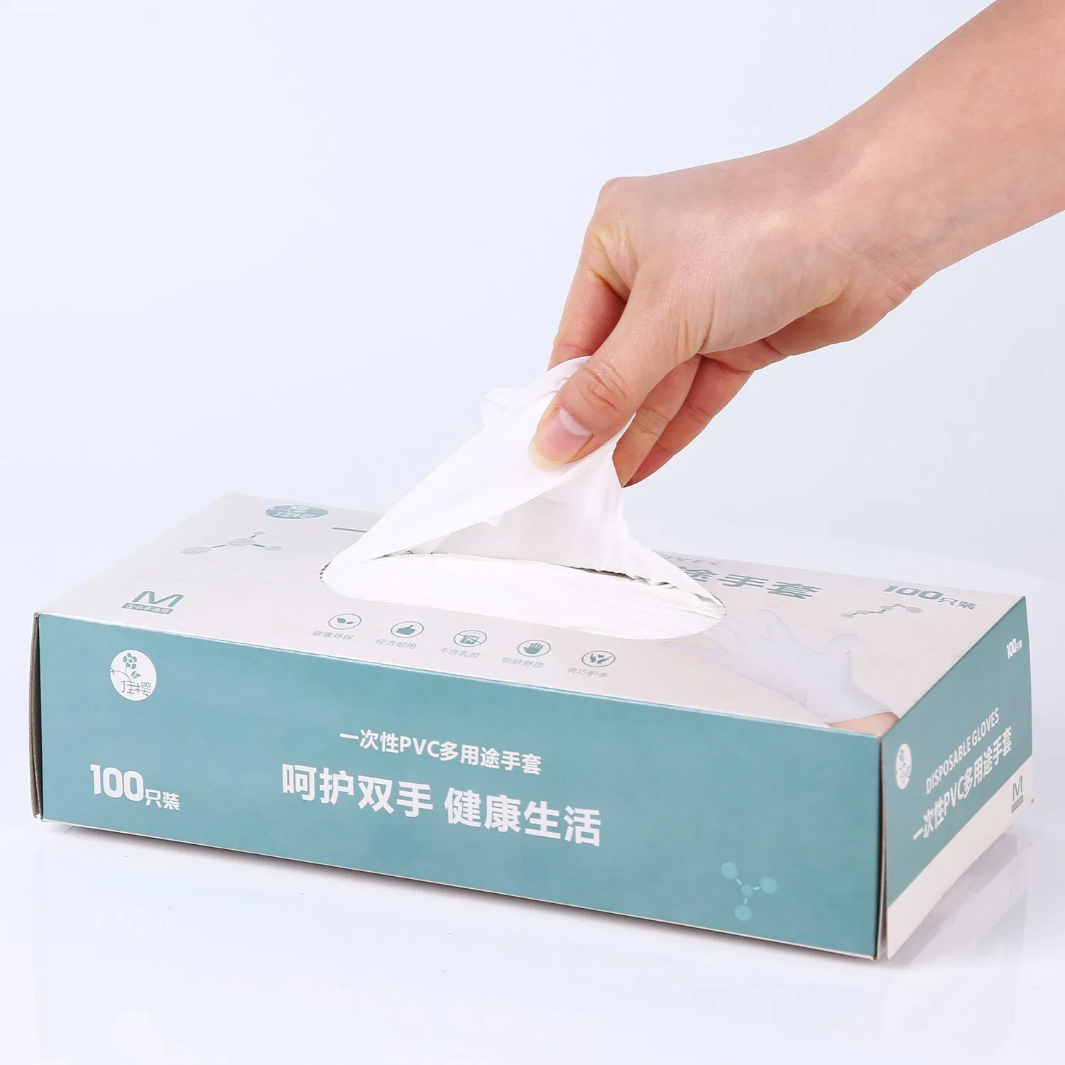 CE Grade Medical Examination Vinyl Glove Powder-Free