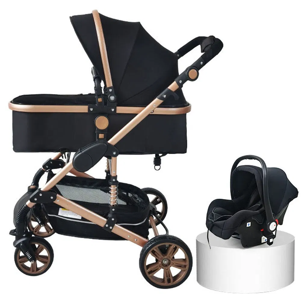 Luxury Stroller Two Way Child Car Height Adjustable Newborn Pushchair