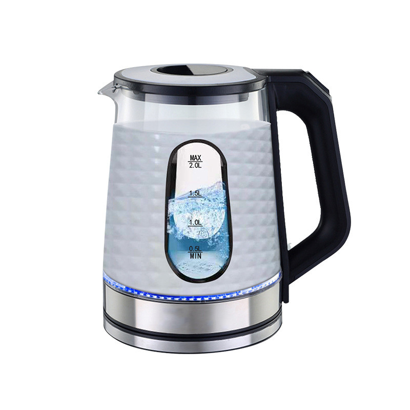 Large-Capacity Boiling Water Kettle to Prevent Dry Burning with Blue Light