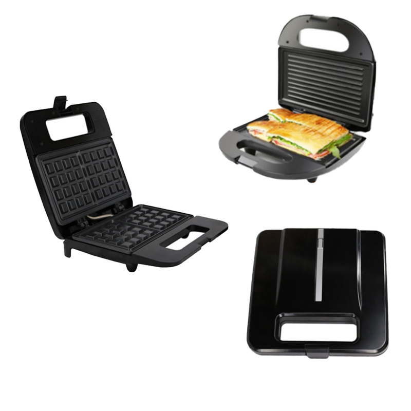 Portable Mini Non-Stick 2 Slice Grill Sandwich Maker Waffel Maker