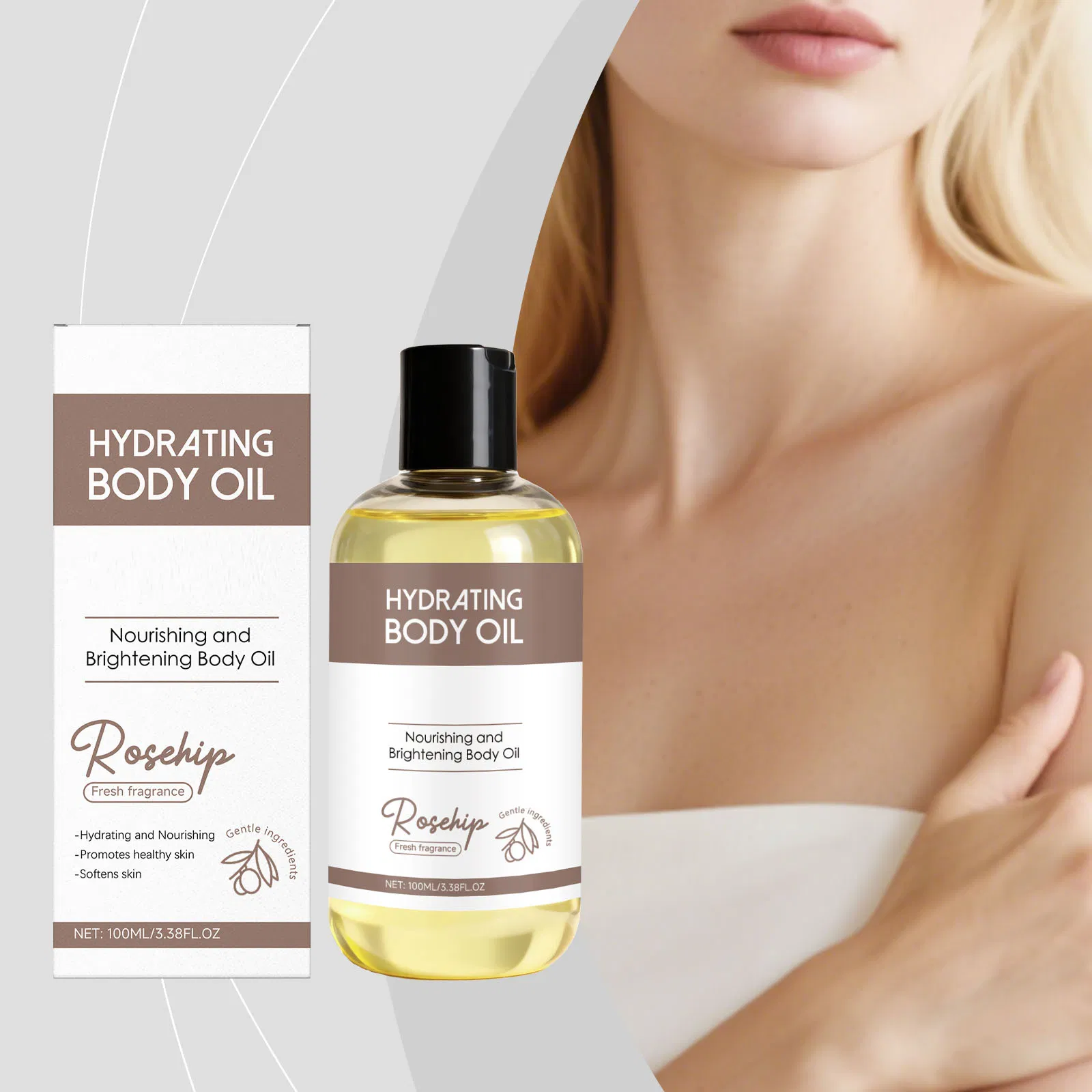 Vegan Hot Sell Body Massage Oil Natural Organic Skincare Repair Body Oil Skin Care Oil Massage Oil