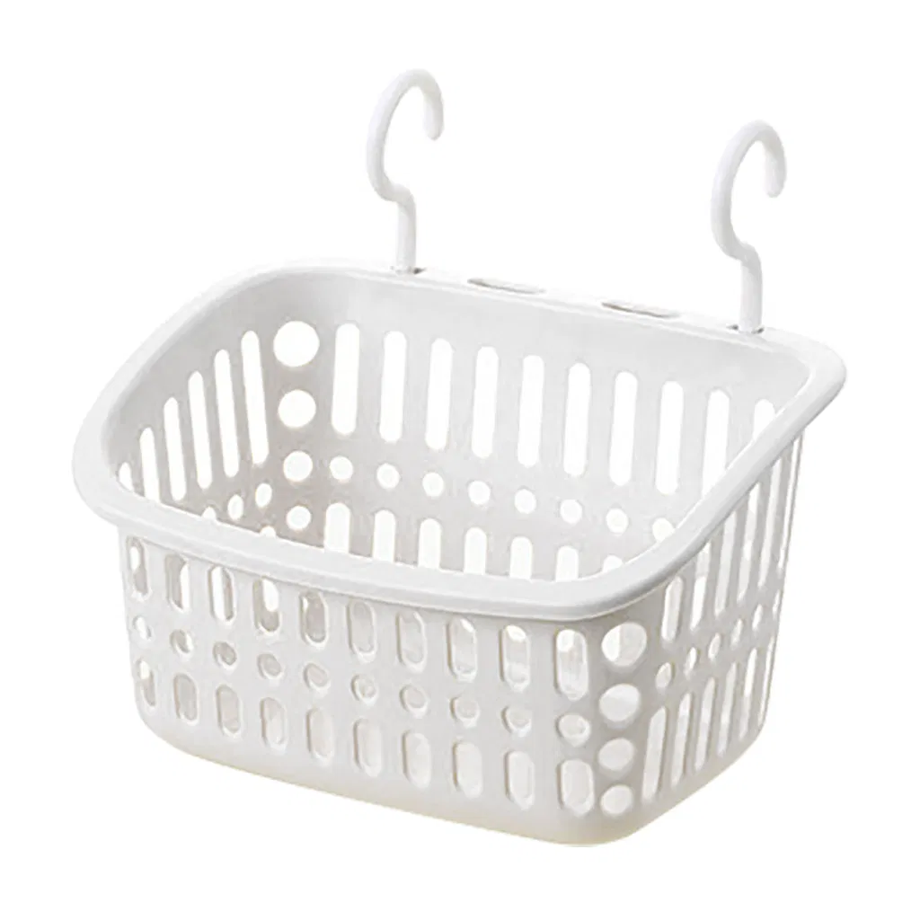 Plastic Hanging Shower Basket with Hook Makeup Organizer Basket for Bathroom Storage Holder Kitchen Holder