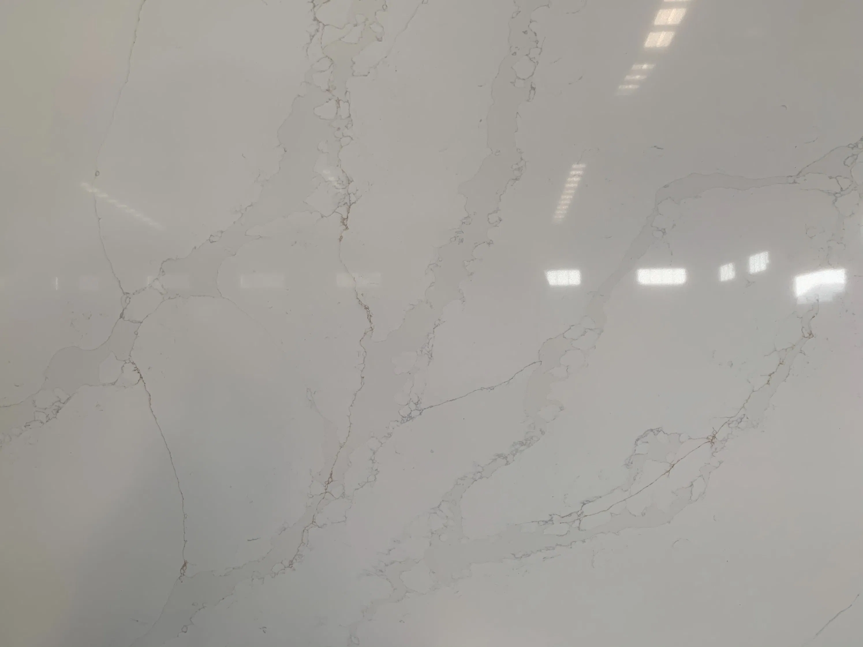 Artificial Quartz Stone Calacutta White Countertops for Kitchen Worktops Islands Bench Top