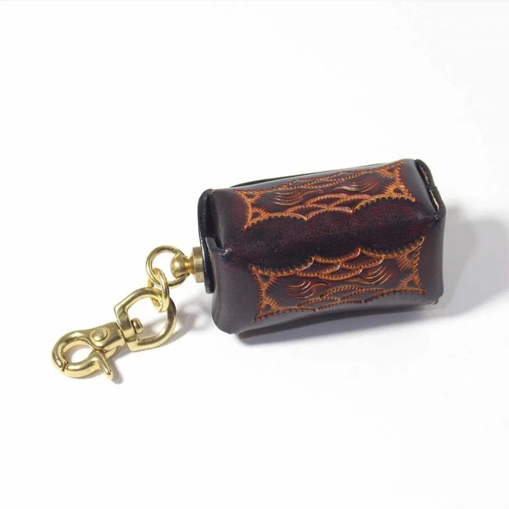 Кожаный держатель для кия и мела для бильярда