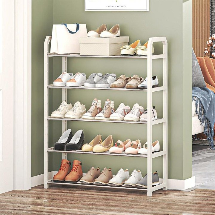 Large Capacity Corrosion Rust Prevention Storage Double-Layer Sturdy Shoe Cabinets Racks & Shelf