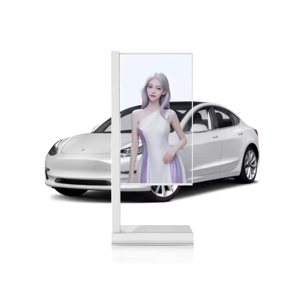 86inch Ai Digital Human Transparent LCD Screen Cabinet