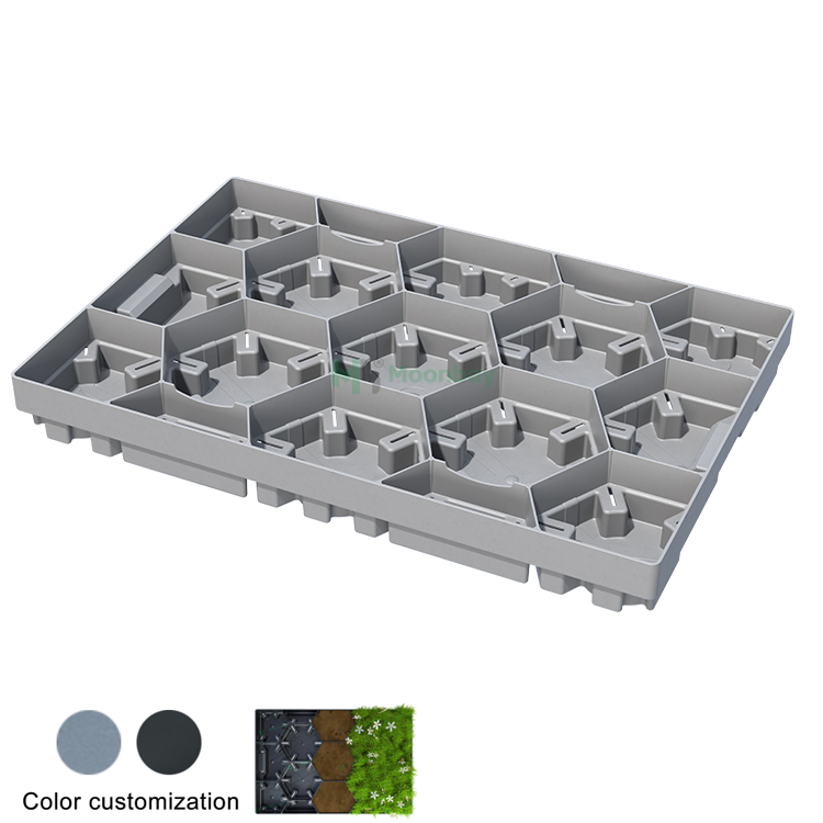 Modular Green Roof Systems Plastic Material Planter Tray for Drainage