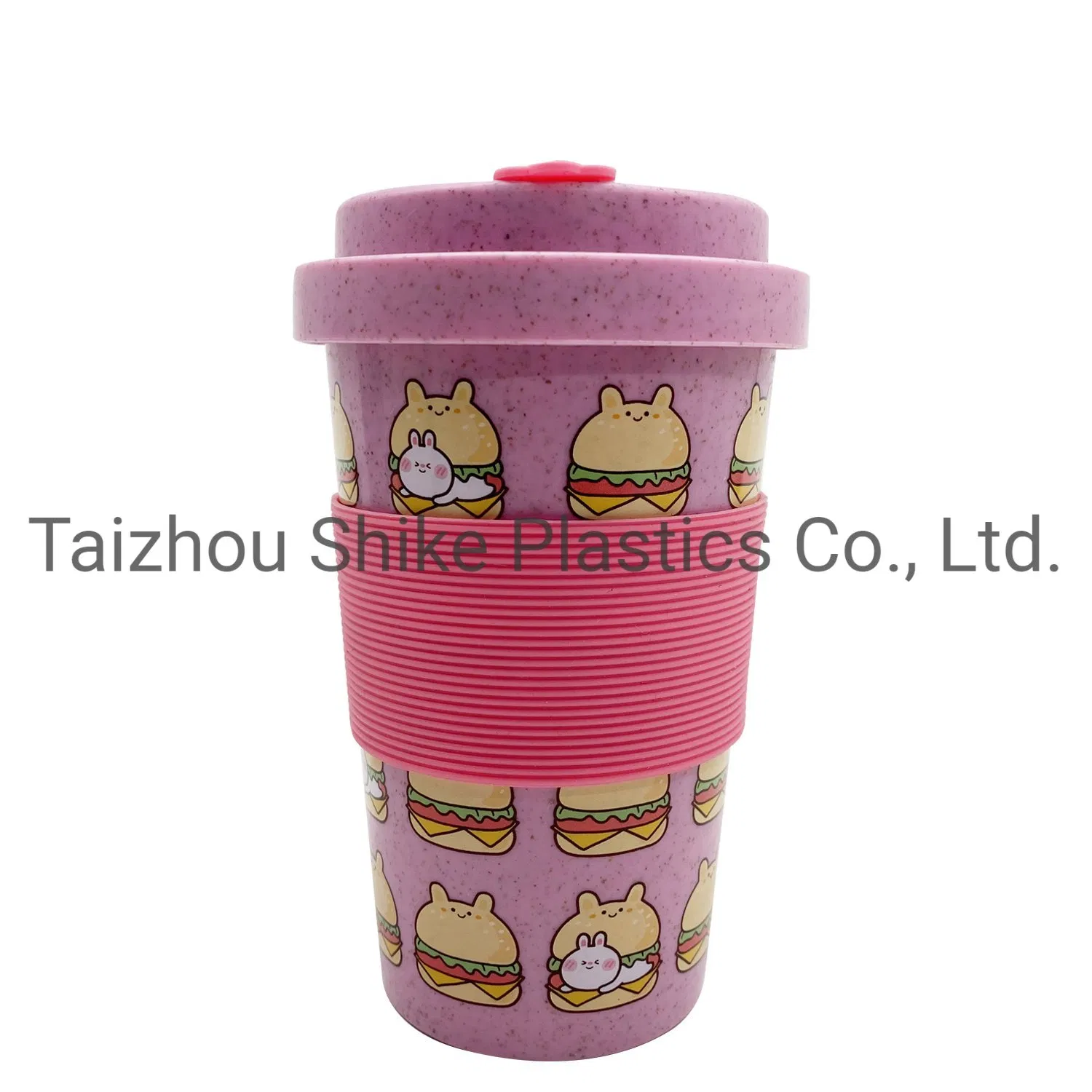 Экочашка из бамбукового волокна с крышкой, 420 мл