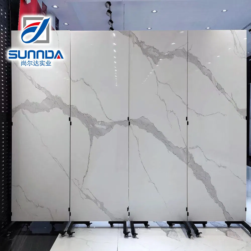 China Large Sizes Luxury Marble Stone Texture Sintered Stone Slab Porcelain Tile Decorative Sintered Stone Tiles for Furniture Counter Top Wall Floor